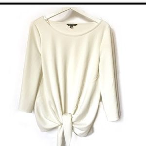 Banana Republic 3/4 Sleeve Tie Front Shirt